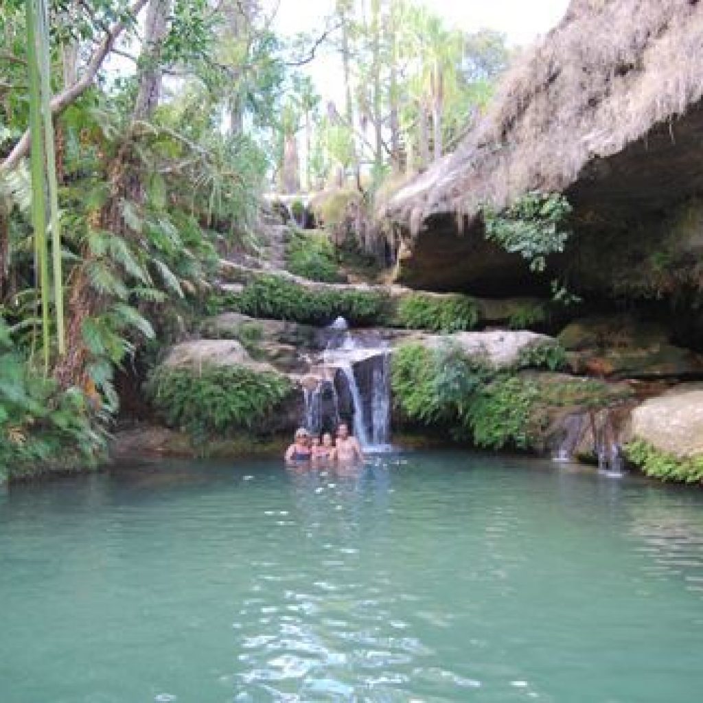 Wenn das Baden im natürlichen Pool im Isalo