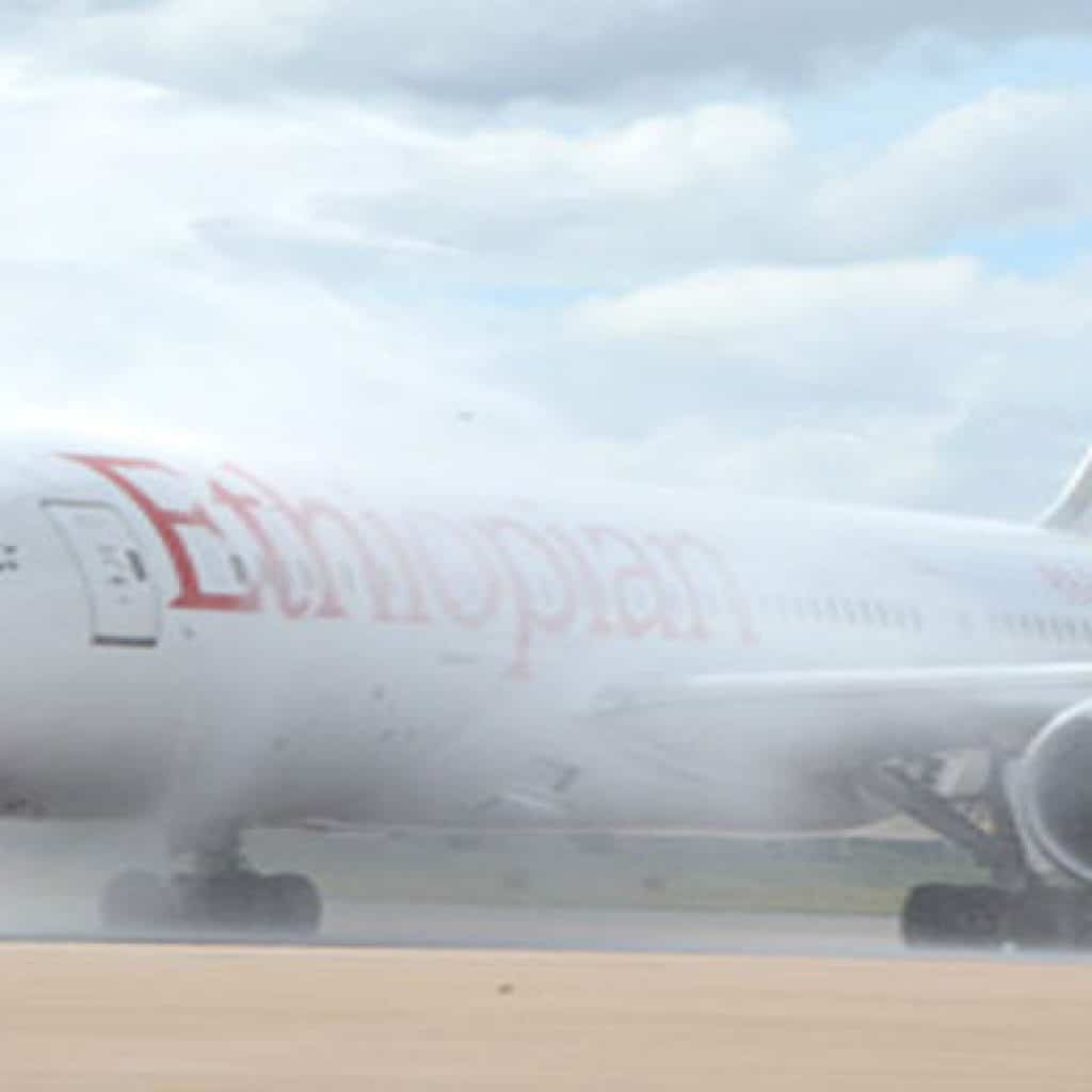 Trasporto aereo - Arrivo banda Ethiopian Airlines
