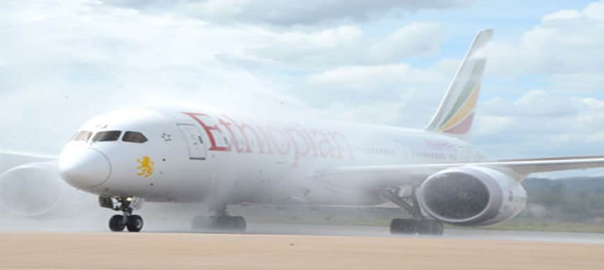 Trasporto aereo - Arrivo banda Ethiopian Airlines