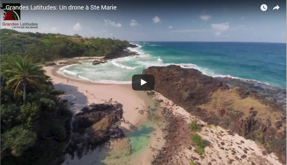 Sainte-Marie in Madagaskar durch eine Drohne gesehen