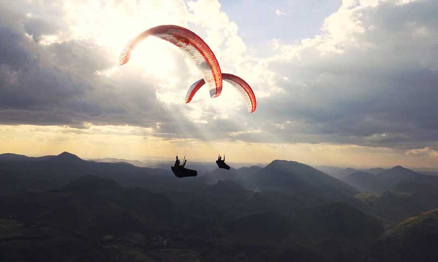 Parapendio in Madagascar