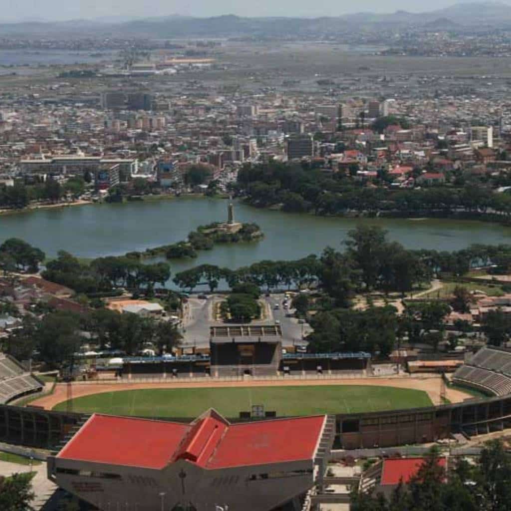 Madagascar and its capital, Antananarivo